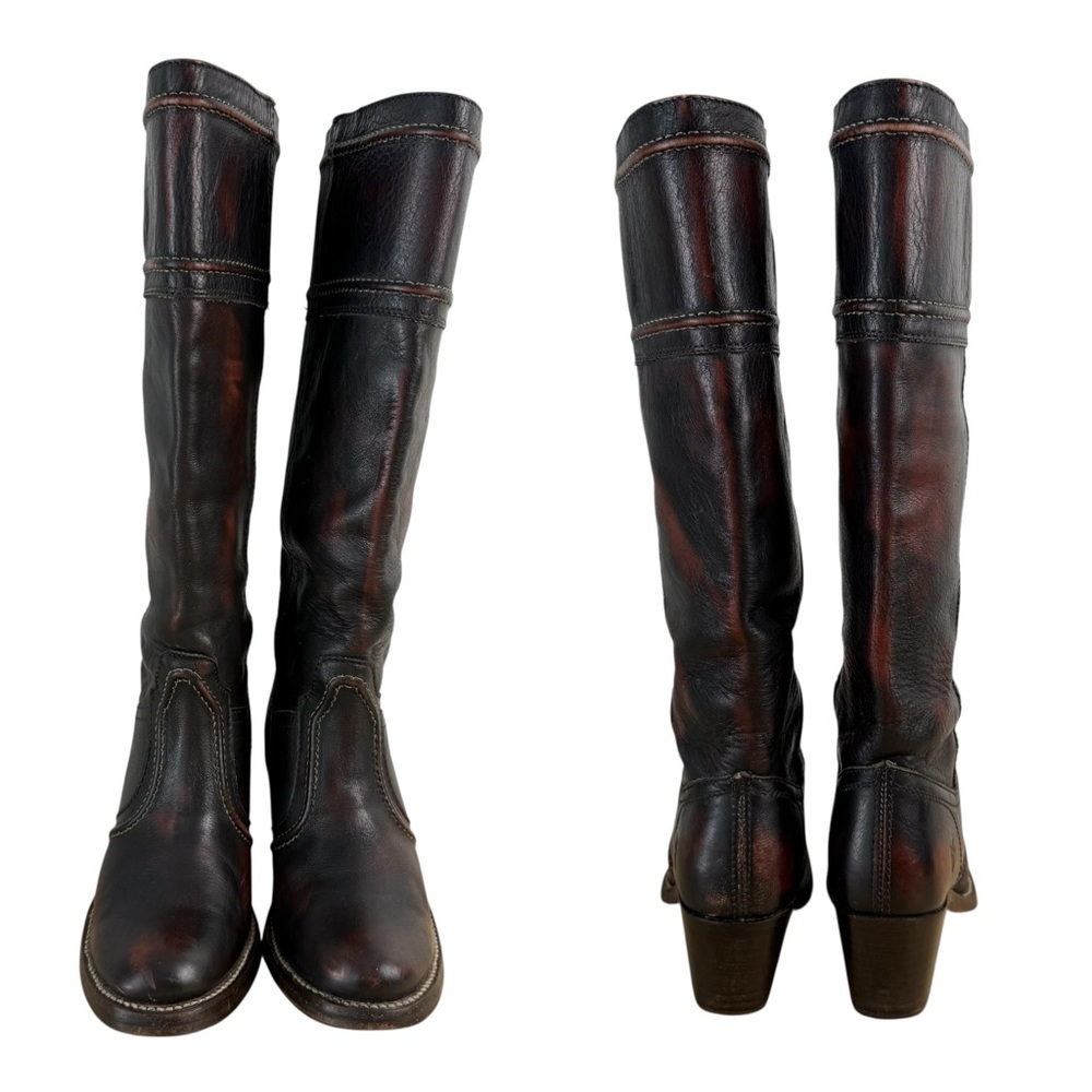 FRYE Jane Tall Riding Boots Antique Brown Sz 5.5 - Picture 5 of 10
